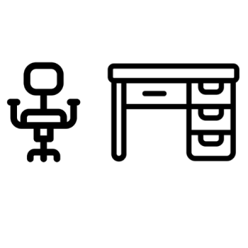 desk and chair icon